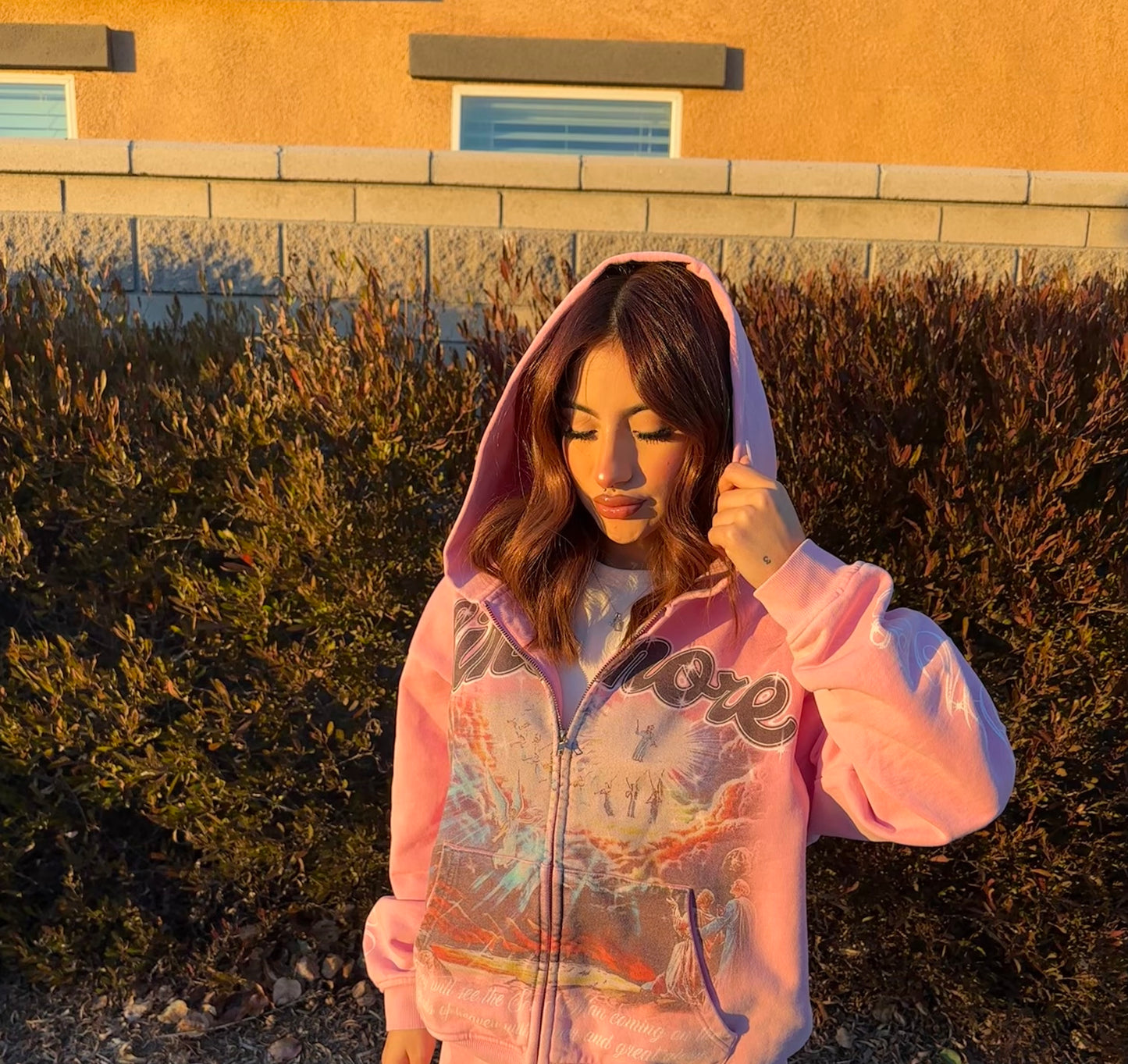 Sinomore Hoodie (Washed Pink)