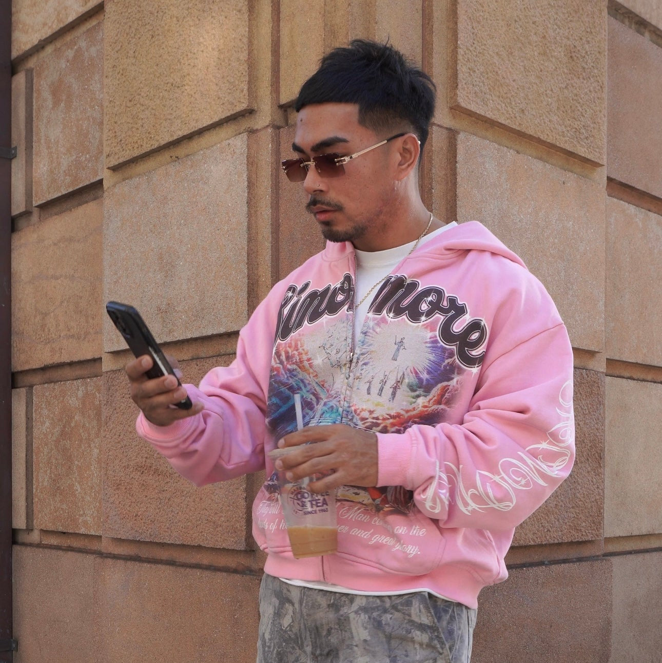 Sinomore Hoodie (Washed Pink)